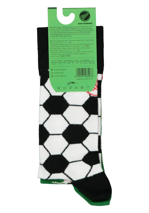 Many Mornings unisex sokken Football fan