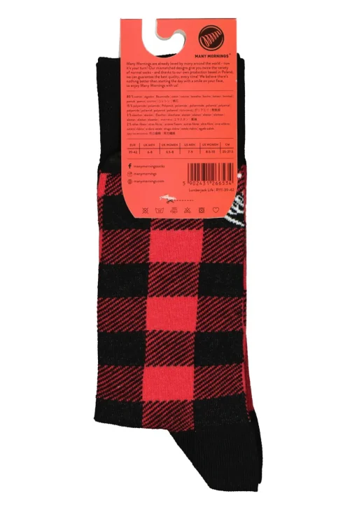 Many Mornings unisex sokken Lumberjack Life