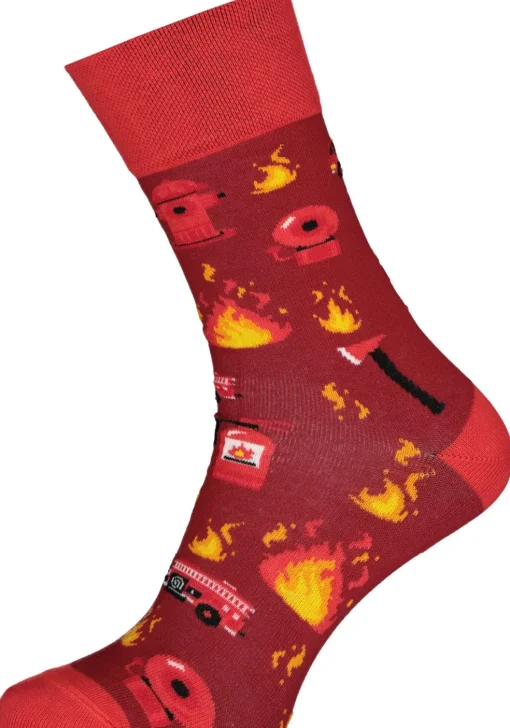 Many Mornings unisex sokken Fireman