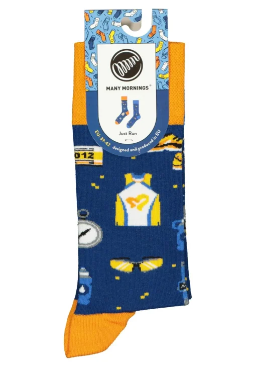 Many Mornings unisex sokken Just Run