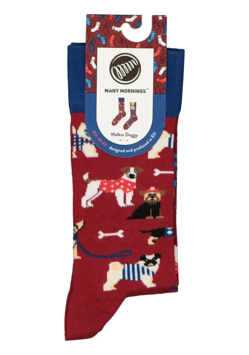 Many Mornings unisex sokken Walkie Doggie