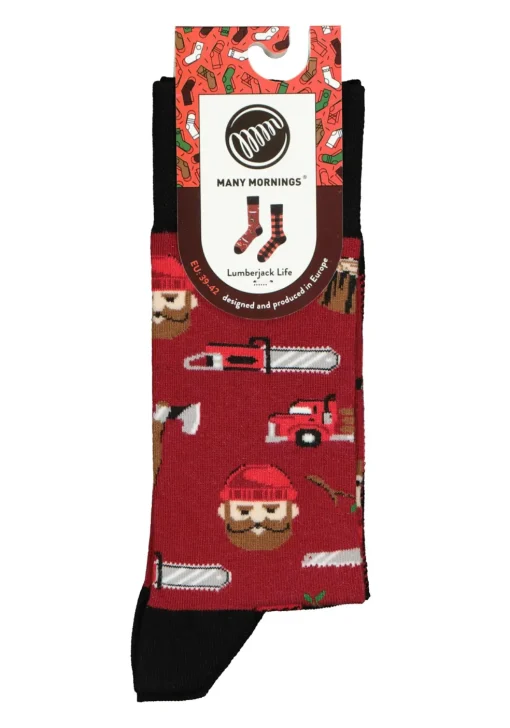 Many Mornings unisex sokken Lumberjack Life