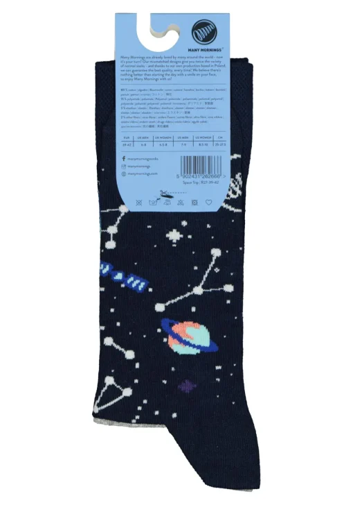 Many Mornings unisex sokken Space Trip
