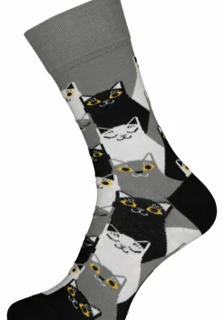 Many Mornings unisex sokken Black Cat