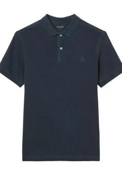 Marc O'Polo regular fit polo, heren poloshirt korte mouw, donkerblauw