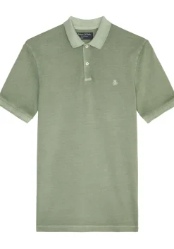 Marc O'Polo regular fit polo, heren poloshirt korte mouw, lichtgroen