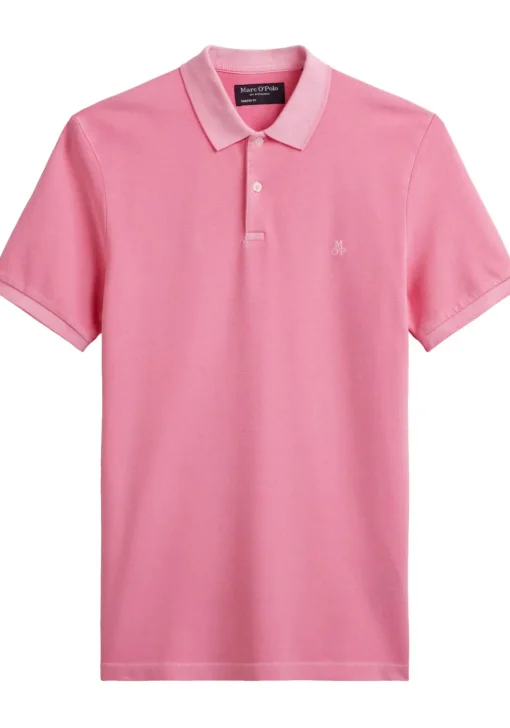 Marc O'Polo regular fit polo, heren poloshirt korte mouw, roze