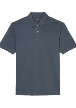 Marc O'Polo regular fit polo, heren poloshirt korte mouw, donkerblauw