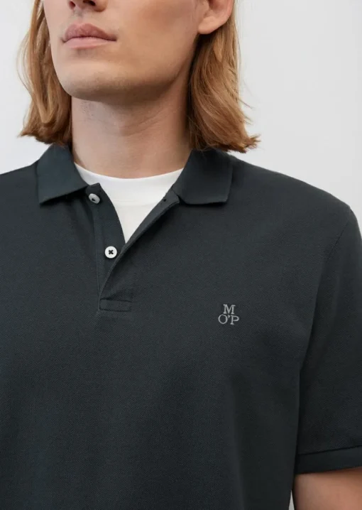 Marc O'Polo regular fit polo, heren poloshirt, donkerblauw