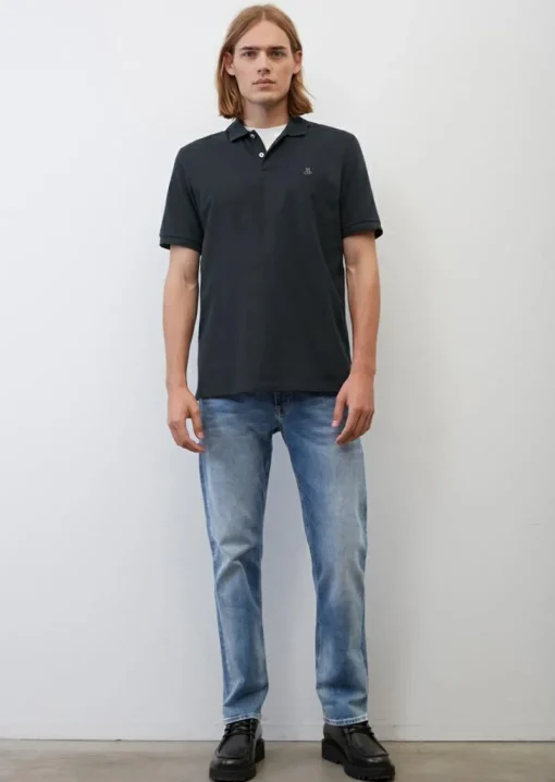 Marc O'Polo regular fit polo, heren poloshirt, donkerblauw