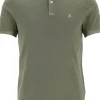 Marc O'Polo shaped fit polo, heren poloshirt, olijfgroen
