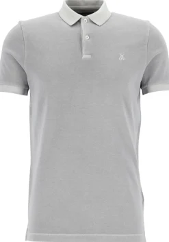 Marc O'Polo shaped fit polo, heren poloshirt, grijs