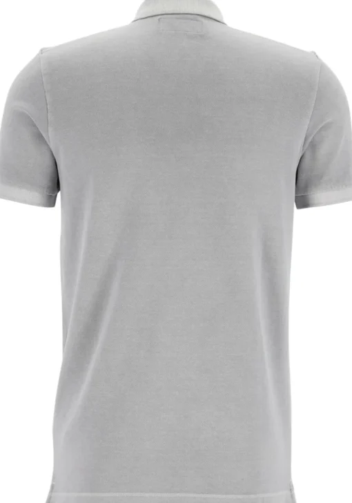 Marc O'Polo shaped fit polo, heren poloshirt, grijs