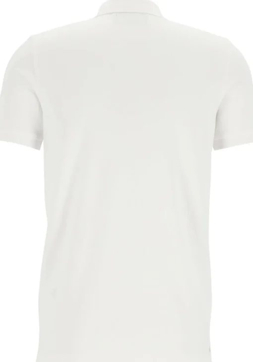 Marc O'Polo shaped fit polo, heren poloshirt, wit