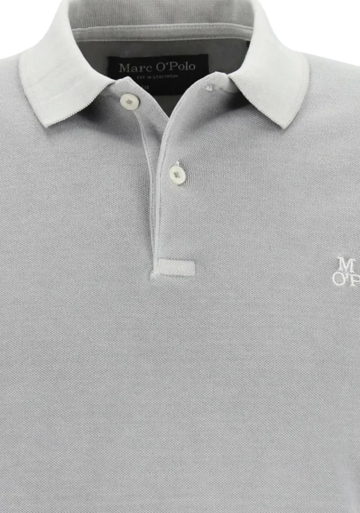 Marc O'Polo shaped fit polo, heren poloshirt, grijs