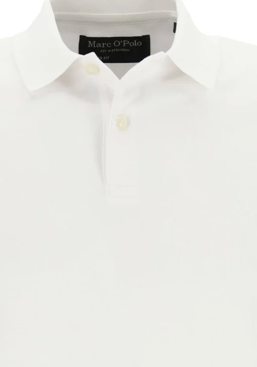 Marc O'Polo shaped fit polo, heren poloshirt, wit