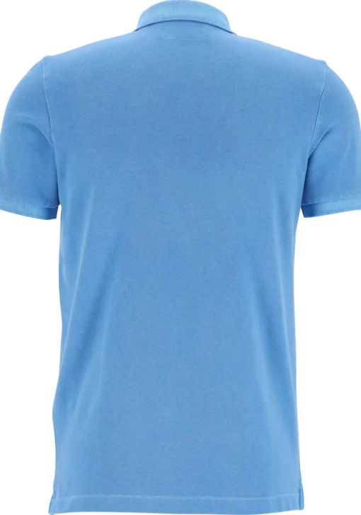 Marc O'Polo shaped fit polo, heren poloshirt, azuurblauw
