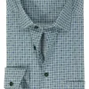 MARVELIS comfort fit overhemd, popeline, groen dessin