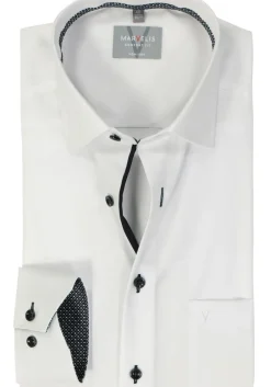 MARVELIS comfort fit overhemd, popeline, wit