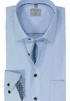 MARVELIS comfort fit overhemd, popeline, lichtblauw