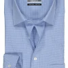 MARVELIS comfort fit overhemd, blauw met wit geruit