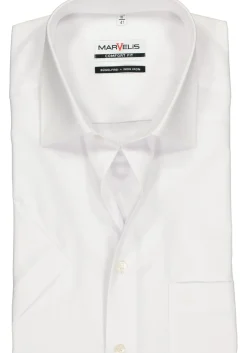 MARVELIS comfort fit overhemd, korte mouw, wit
