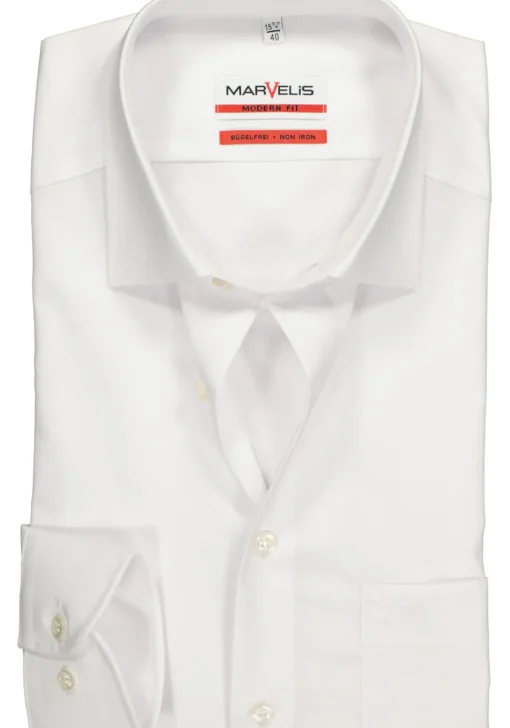 MARVELIS modern fit overhemd, wit
