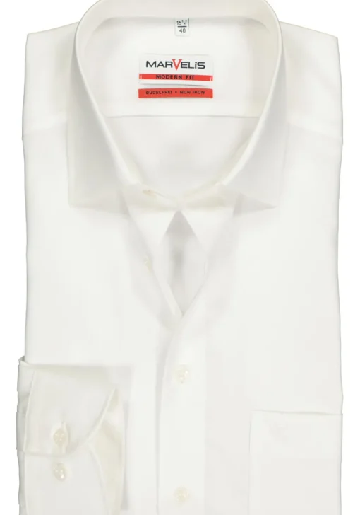 MARVELIS modern fit overhemd, beige