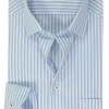 MARVELIS modern fit overhemd, popeline, lichtblauw gestreept