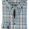 MARVELIS modern fit overhemd, popeline, groen geruit
