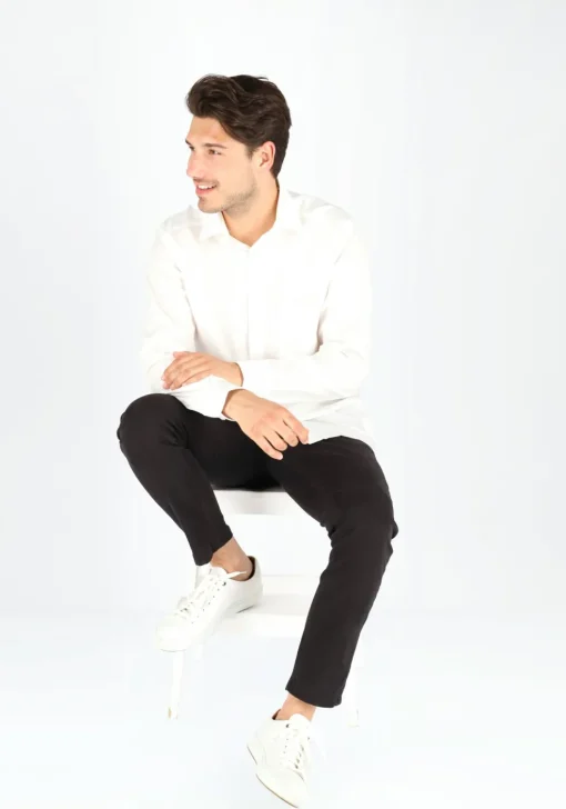 MARVELIS modern fit overhemd, beige