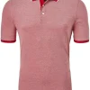 MARVELIS modern fit poloshirt, rood melange