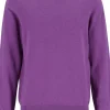 MARVELIS modern fit trui katoen, V-hals, aubergine paars