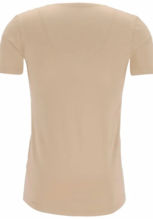 Mey Dry Cotton functional T-shirt (1-pack), heren T-shirt regular fit diepe V-hals, huidskleur
