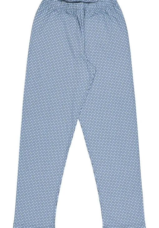 Mey heren pyjama Clyde, blauw dessin