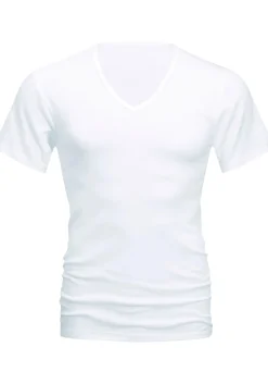 Mey Noblesse T-shirt (1-pack), heren T-shirt V-hals fijnrib, wit