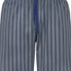 Mey pyjamabroek kort, Cranbourne, blauw met grijs gestreept