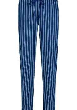 Mey pyjamabroek lang, Cranbourne, blauw met grijs gestreept