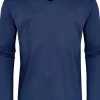 Mey pyjamashirt lange mouw, Melton, donkerblauw