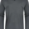 Mey pyjamashirt lange mouw, Melton, grijs
