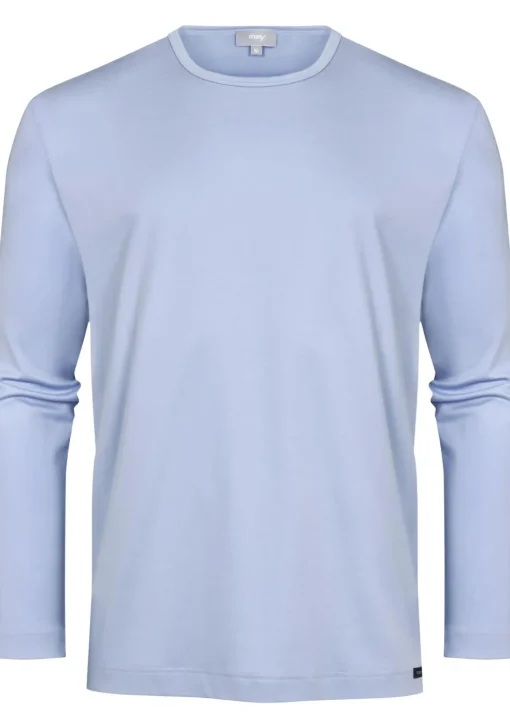 Mey pyjamashirt lange mouw, Springvale, lichtblauw