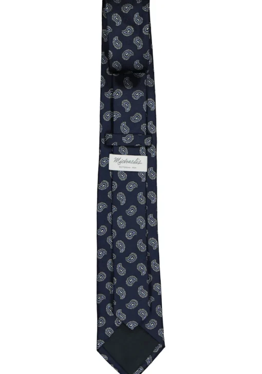 Michaelis stropdas, blauw dessin