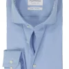 Michaelis slim fit heren overhemd, dobby, blauw