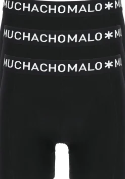 Muchachomalo boxershorts (3-pack), heren boxers normale lengte, zwart
