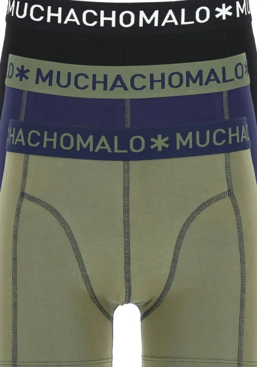 Muchachomalo boxershorts, 3-pack, blauw, groen, zwart