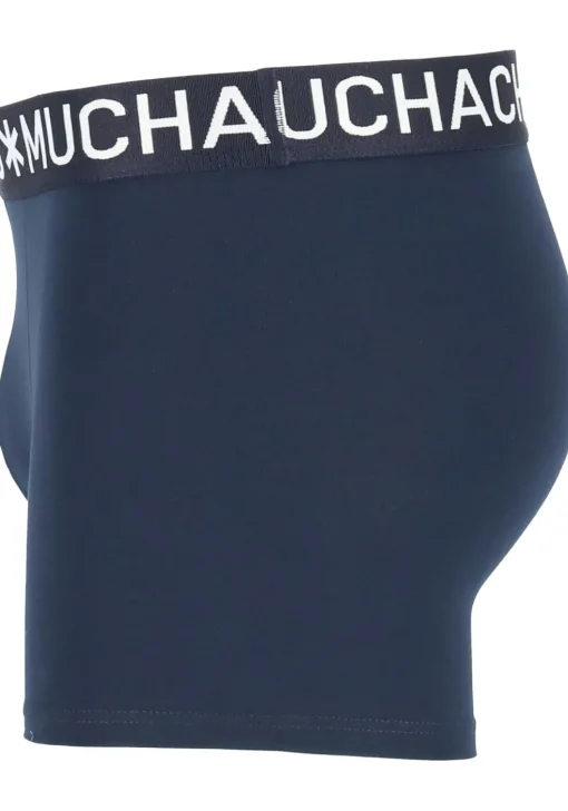 Muchachomalo Light Cotton boxershorts (2-pack), heren boxers normale lengte, blauw en zwart
