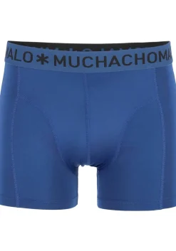 Muchchomalo microfiber boxershorts (2-pack), heren boxers normale lengte, blauw