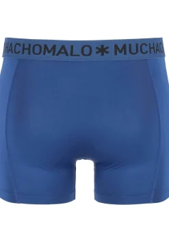 Muchchomalo microfiber boxershorts (2-pack), heren boxers normale lengte, blauw