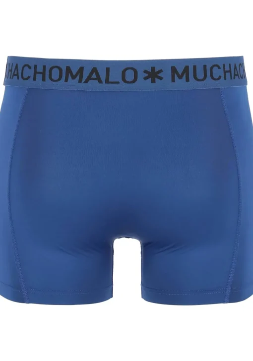 Muchchomalo microfiber boxershorts (2-pack), heren boxers normale lengte, blauw