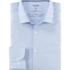 OLYMP 24/7 Level 5 body fit overhemd, twill, lichtblauw